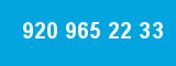 920 965 22 33 920 965 22 33